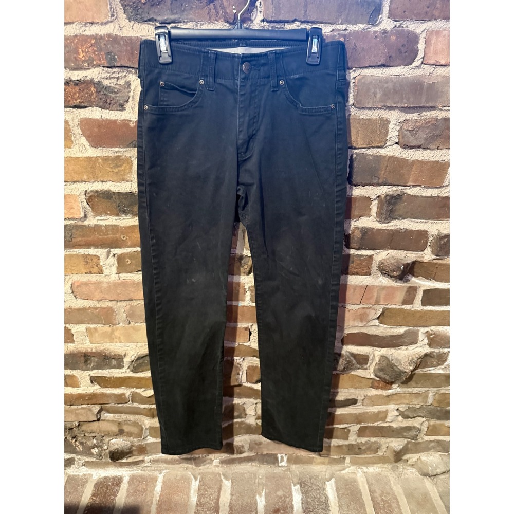 Lee Slim Straight Pants Mens 30x32 Black Streetwear Workwear 102161537